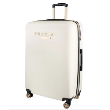 Cestovný kufor na kolieskach XL veľký, biely Puccini Los Angeles v