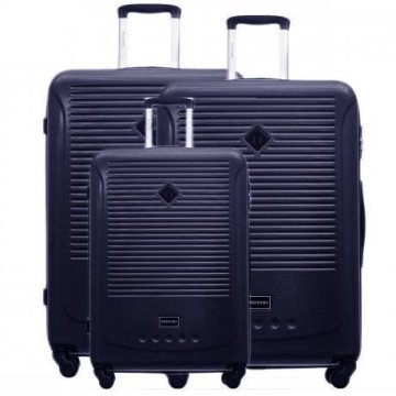 Cestovné kufre - sada troch kusov XL,M,S na kolieskach Puccini modrá Corfub