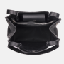 Jednoduchá kožená kabelka bez podšívky na rameno Wojewodzic čierna 31916/E/FD01ff