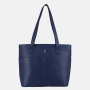 Nákupná taška kožená kožená kabelka modrá Wojewodzic 31927/FD37 hh