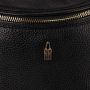 Crossbody kožená kabelka Wojewodzic čierna zlaté kovanie 31935/FD01/Z ..