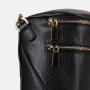 Crossbody kožená kabelka Wojewodzic čierna zlaté kovanie 31933/FD01/Z...