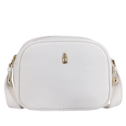 Stredná dámska kožená kabelka crossbody biela Wojewodzic 31914/FD17/Z,,