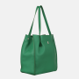 Jednoduchá kožená kabelka bez podšívky na rameno Wojewodzic zelenej 31916/E/FD34c