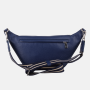kt Crossbody kožená kabelka Wojewodzic modrá strieborné kovanie 31935/FD37bb