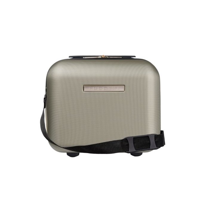 Cestovný kozmetický kufrík 15 litrov malý do lietadla zlatý Puccini Los AngelesV