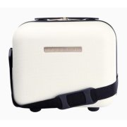 Cestovný kozmetický kufrík 15 litrov malý do lietadla biely Puccini Los AngelesB