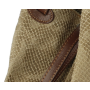 Dámska kožená kabelka hadia koža na plece Talianska hnedo béžová Vanda taupebb