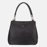 tmavo fialová kožená kabelka leopard Wojewodzic 31215 – celkový pohľad