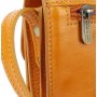 Dámska kožená kabelka malá crossbody Talianska žltá Vera pelle Vierae