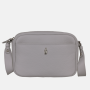 Malá kožená kabelka crossbody jemne sivá Wojewodzic 31904/GS43df