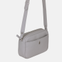 Malá kožená kabelka crossbody jemne sivá Wojewodzic 31904/GS43dd