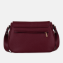 Kvalitná crossbody kožená kabelka tmavo červená Wojewodzic priečne telo 3196,