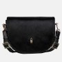 Crossbody krásna kožená kabelka čierna vlasom Wojewodzic   31921/01/H01/Zb