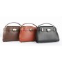Dámska malá kožená kabelka crossbody Talianska Luciana čiernav
