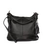 Kožená crossbody kabelka malá Genuine leather Talianska čierna Anitac