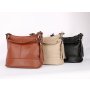 Kožená crossbody kabelka malá Vera pelle Talianska taupe Anitacfs