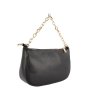 Kožená crossbody kabelka malá Genuine leather Talianska čierna Laura bc