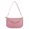 Kožená crossbody kabelka malá Genuine leather Talianska sýto ružová Laura g