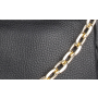Kožená crossbody kabelka malá Genuine leather Talianska čierna Laura ggd