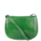 Stredná dámska kožená kabelka crossbody Talianska zelená Vera pelle Viera verde v