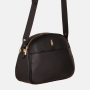 Kvalitná crossbody kožená kabelka Wojewodzic priečne telom čierna 31960/FD01/Z §