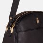 Kvalitná crossbody kožená kabelka Wojewodzic priečne telom čierna 31960/FD01/Z q