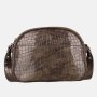 Kvalitná crossbody kožená kabelka Wojewodzic priečne telom sivo hnedá 31960/KFM39b