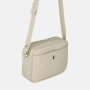 Béžová kožená crossbody kabelka Wojewodzic 31952 s nastaviteľným popruhom