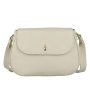 Kvalitná crossbody kožená kabelka jemne béžová Wojewodzic priečne telom 31967/FD05/Z v