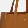 Detail pravej talianskej kože koňakovej shopper kabelky Wojewodzic 31731