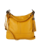 Kožená kabelka Genuine leather Talianska žltá Anita v