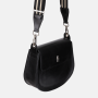 Dámska kožená kabelka crossbody Wojewodzic čierna 31883/E/A01 mm