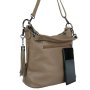 Kožená crossbody kabelka fango Talianska Anita.