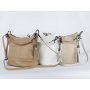 Kožená kabelka Genuine leather Talianska biela Anita.