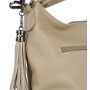 Kožená crossbody kabelka taupe Talianska Anita .
