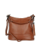 Kožená crossbody kabelka malá Genuine leather Talianska hnedá marrone Anita v