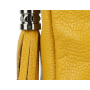 Kožená kabelka Genuine leather Talianska žltá Anita žž