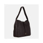 Dámska kožená kabelka veľká vrecovitá čokoládová Wojewodzic 31912r