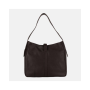 Dámska kožená kabelka veľká vrecovitá čokoládová Wojewodzic 31912ft