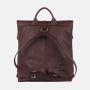 Tmavohnedá pravá koža batoh nastaviteľné popruhy pohodlné nosenie Wojewodzic 34562