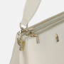 Elegantná svetlá kožená kabelka crossbody na každý deň Wojewodzic 31996 detail