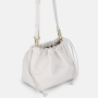 Svetlá béžová mini kabelka crossbody vnútro 31989