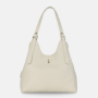 svetlobéžová dámska kožená kabelka na rameno z pravej talianskej kože elegantná 32050