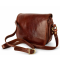 Luxusná koňaková kabelka z pravej kože s nastaviteľným crossbody ramienkom