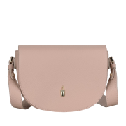 Púdrovoružová kožená crossbody kabelka 31999 Wojewodzic z talianskej kože