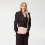 Ružová kožená kabelka z talianskej kože wojewodzic crossbody s dámou