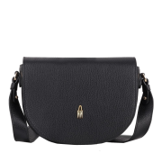 Čierna kožená crossbody kabelka Wojewodzic z talianskej kože