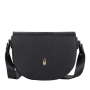 Čierna kožená crossbody kabelka Wojewodzic z talianskej kože