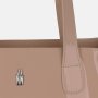 Detail púdrovoružovej lakovanej shopper kabelky Wojewodzic 31731 z pravej talianskej kože